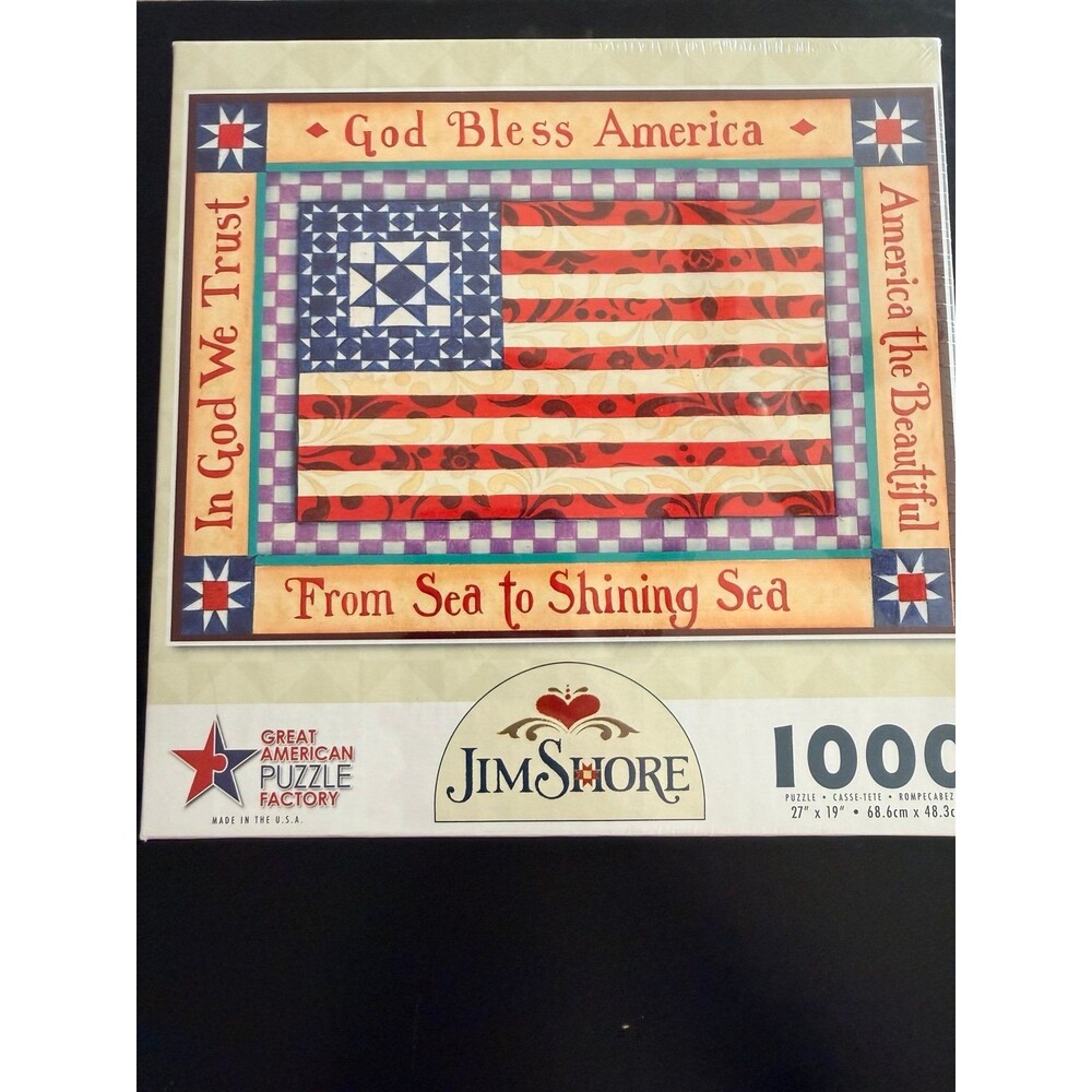Jim Shore America the Beautiful 1000 Piece Jigsaw Puzzle 2010